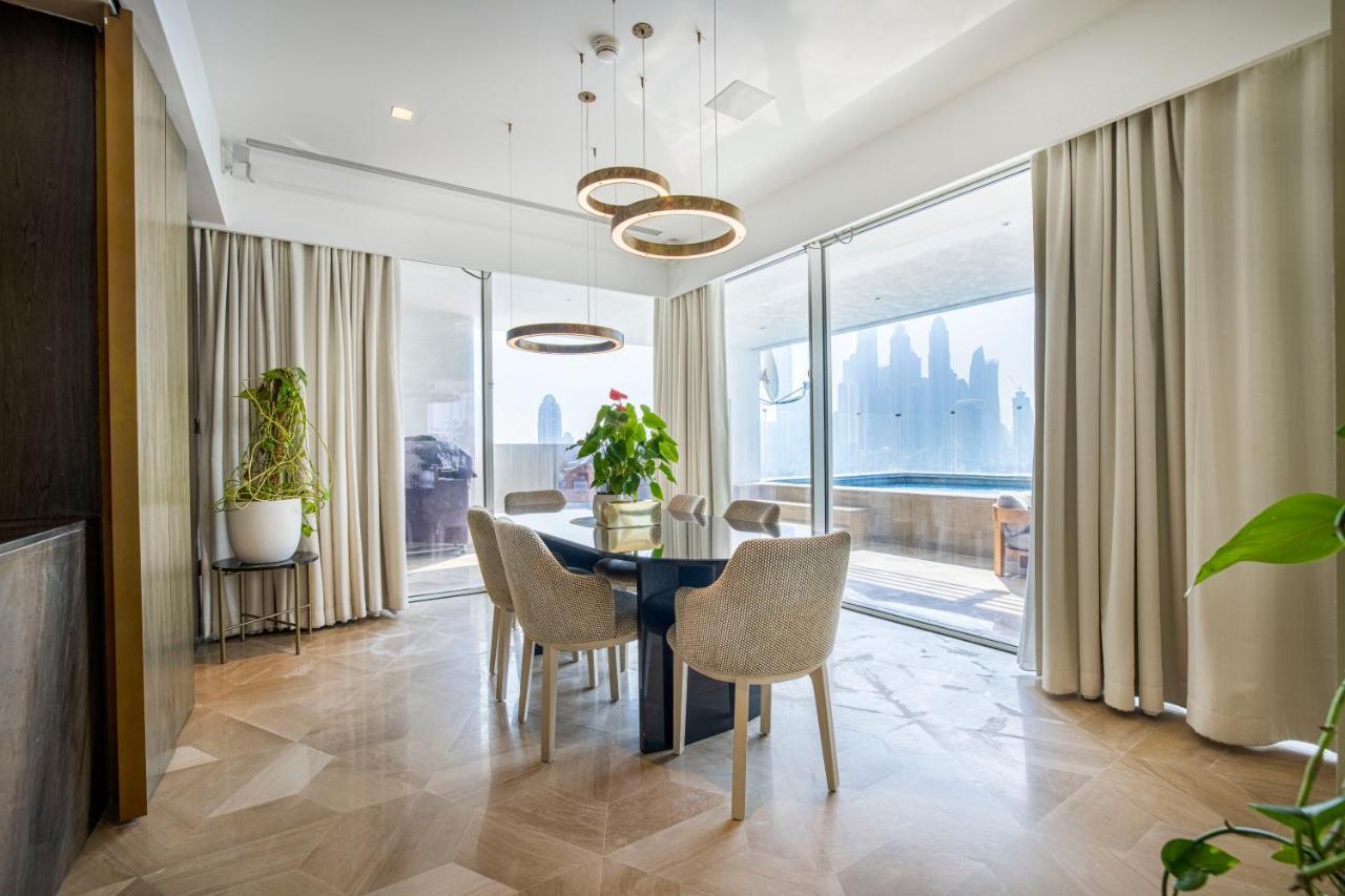 Five Palm Jumeirah 2Br Luxury Penthouse , Full Marina See View With Private Pool Dubaj Kültér fotó