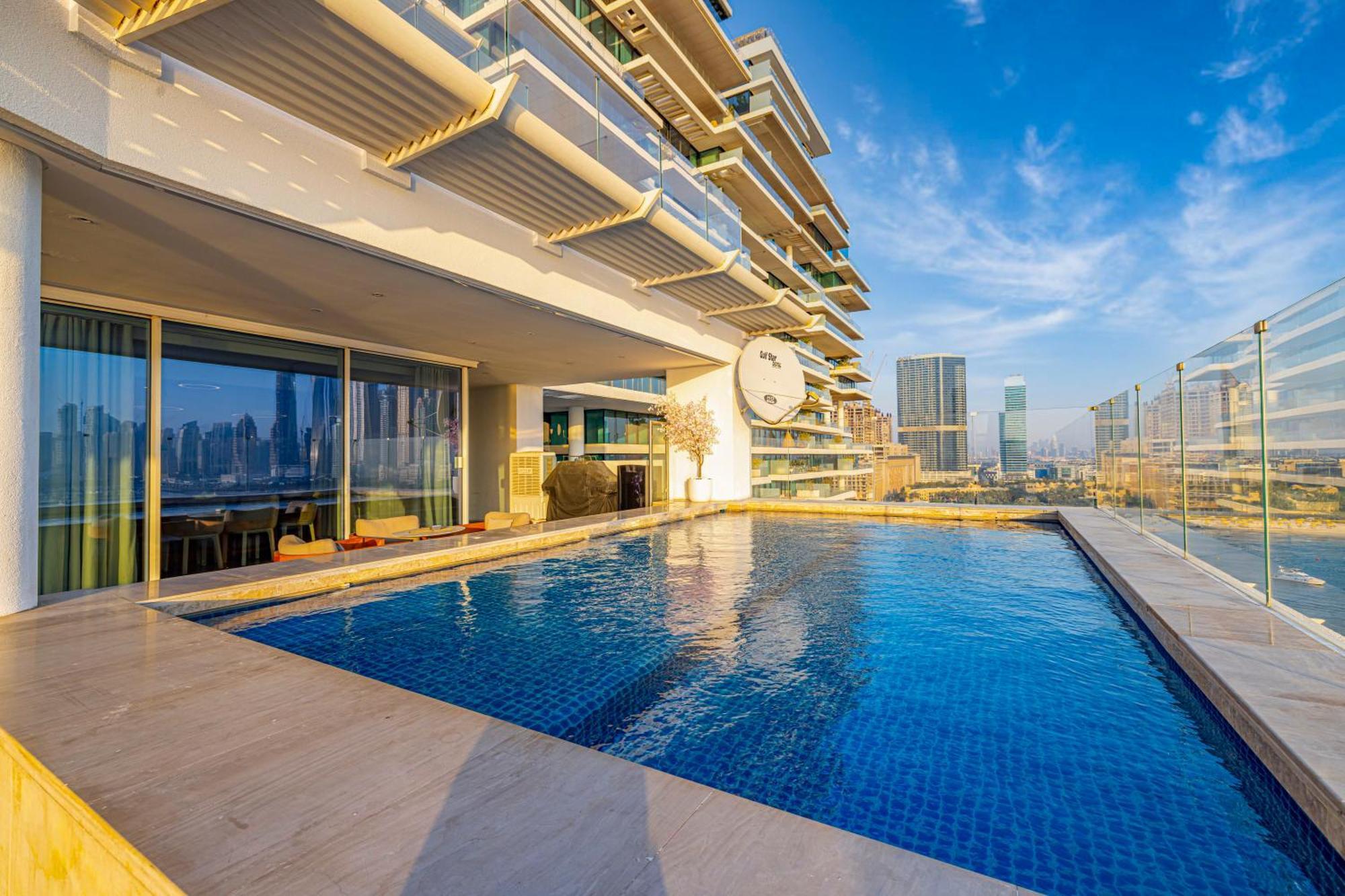 Five Palm Jumeirah 2Br Luxury Penthouse , Full Marina See View With Private Pool Dubaj Kültér fotó