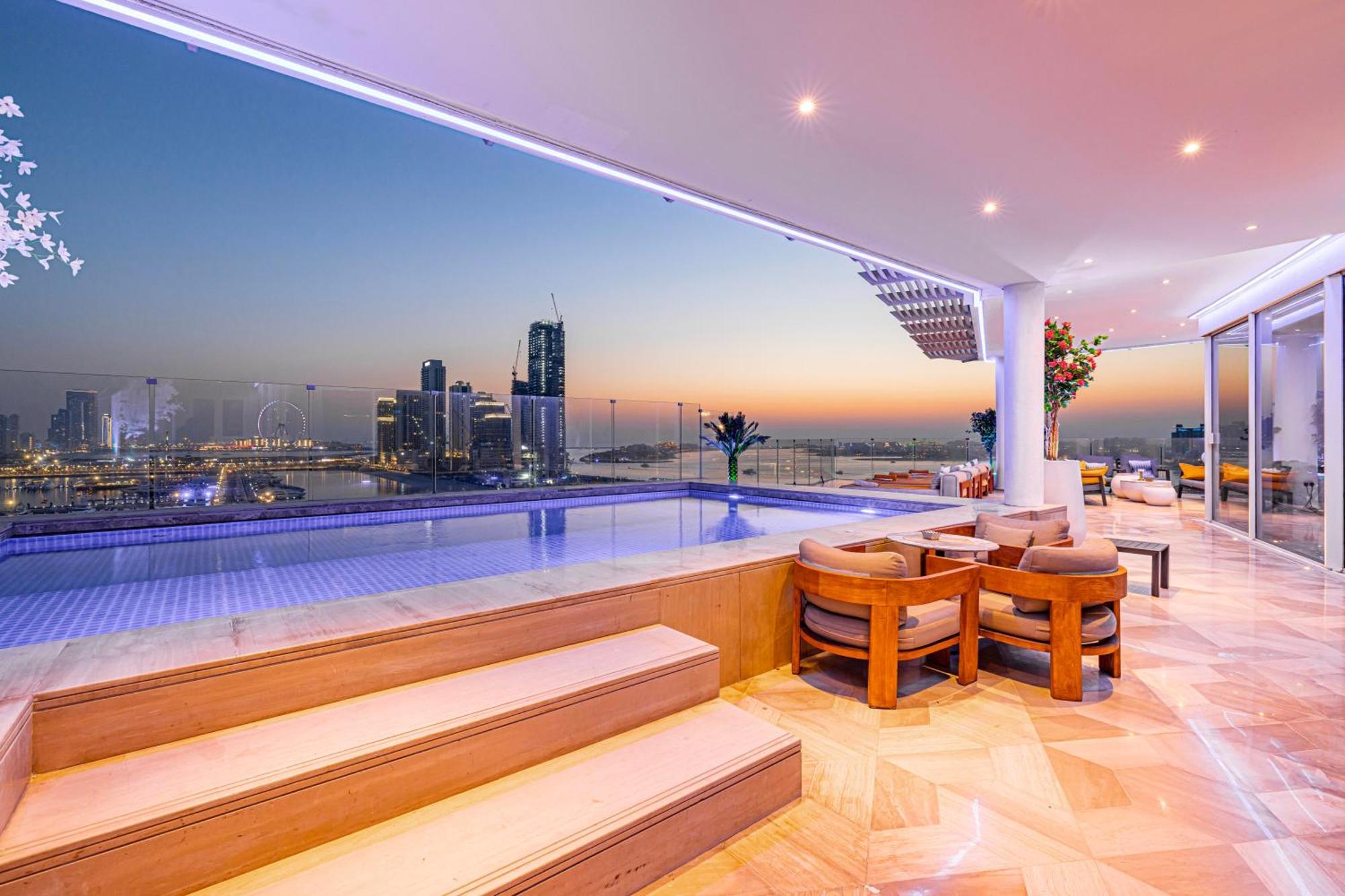 Five Palm Jumeirah 2Br Luxury Penthouse , Full Marina See View With Private Pool Dubaj Kültér fotó